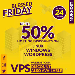 MukHost Blessed Friday Sale 2022 – 50% Off