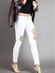 Jeans with Gold Chains for Women | Rayar Jeans - 3