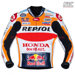 Honda Repsol Motorbike Racing Leather Jacket