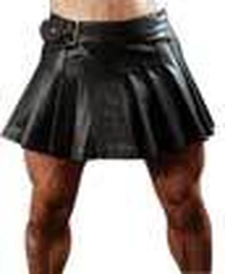 Leather Mini Kilts for Men : At a Cheaper Price Only at LeatherFads - 1/1