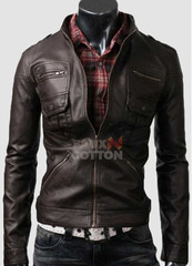 Slim Fit Rider's Brown Jacket