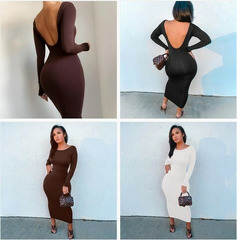 Buy Backless Midi Dresses Bodycon dress