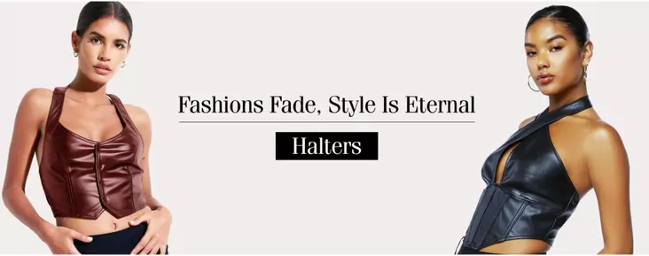 Stand Out In Style With Leather Halter Tops - 1/1