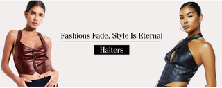 Stand Out In Style With Leather Halter Tops
