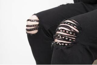 Designer Chained Jeans by Rayar Jeans - 2