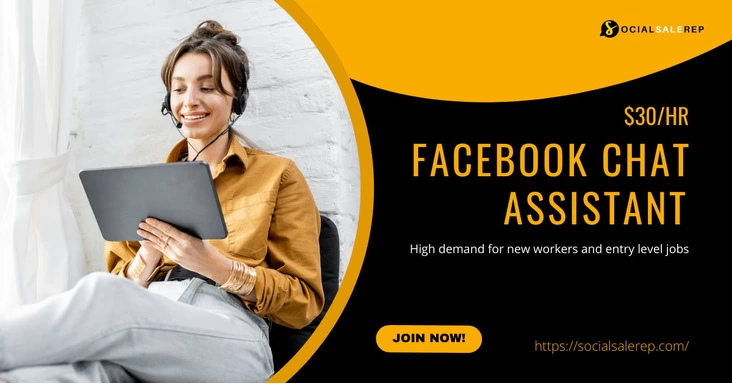 Chat Assist on the Largest Social Network! The pay is $30 / hr - 1/1