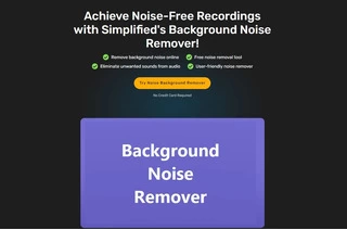 Simplified's Background Noise Remover - Cleanse Your Audio Recordings Like A Pro! - 1