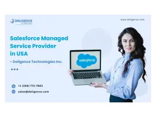 Salesforce Managed Service Provider in USA - Deligence - 2
