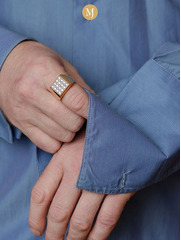 Mens Fancy Gold Rings - Malani Jewelers