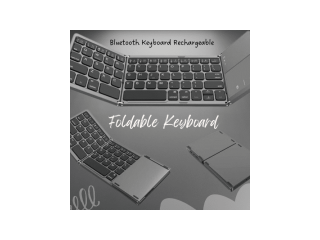 Folding Bluetooth Keyboard with Touch Control