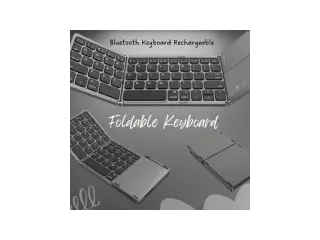 Folding Bluetooth Keyboard with Touch Control