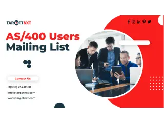 “Launch Multi-Channel Marketing Campaigns With Our AS/400 Users Email List ”