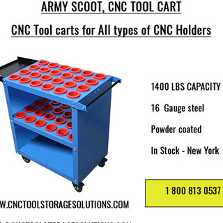 Introducing the Army Scoot by Uratech USA Inc. – The Ultimate CNC Tool Cart for Every Workshop