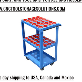 Uratech USA Inc. Flexi Cart CNC Tool Cart – A Versatile Storage Solution for CNC Holders