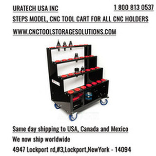 Uratech USA Inc. Steps Model CNC Tool Cart – Compact, Durable, and Affordable